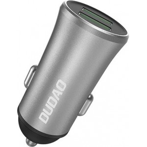 Dudao 3.4A smart car charger 2x USB silver (R6S silver)