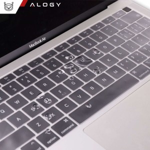 Alogy Protective Overlay Alogy Silicone Keyboard Cover for Apple Macbook Air 13 M1 2019-2020 Transparent