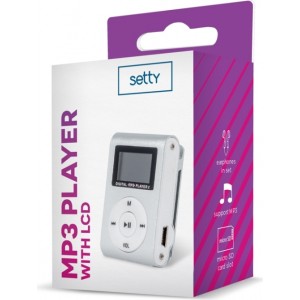 Telforceone Setty MP3 with LCD + earphones silver