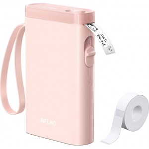 Nelko P21 thermal label printer (pink)