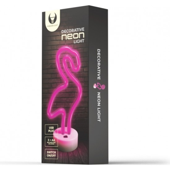 Neon LED on a stand FLAMINGO pink FSNE01 Forever Light