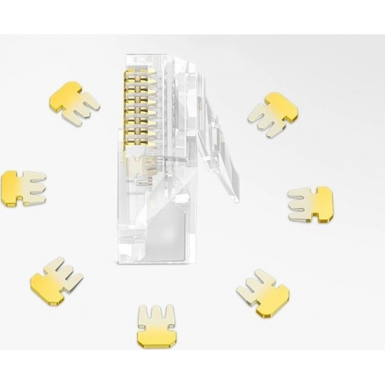 Ugreen 10x plug plug coupler end RJ45 8P8C Cat 6 transparent (50961)