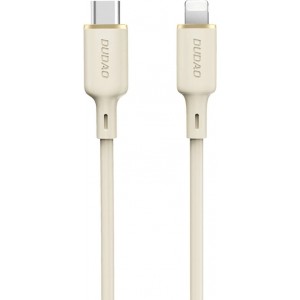 Dudao L7SCL USB-C - Lightning cable 30W 1m - beige