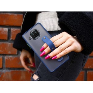 Alogy Bumper case with strap for Xiaomi Mi 10T Lite Navy blue