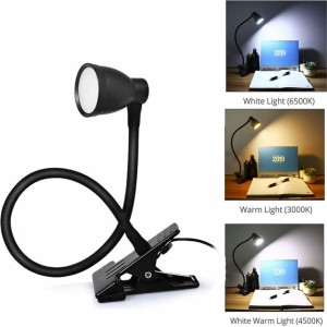 4Kom.pl LED desk lamp 24 5w 360 with a clip. Flexible with adjustable light, remote control black