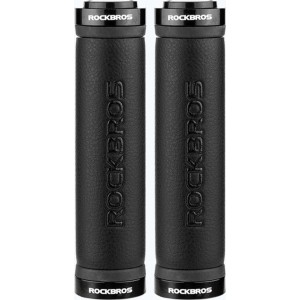 Rockbros 40210003001 microfiber bicycle handlebar grips - black