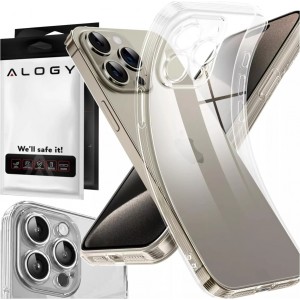 Alogy Case for iPhone 15 Pro Max Housing Case Silicone Transparent Camera Protection Lens Protector Alogy Slim