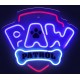 Hanging neon LED Paw Patrol on plexiglass - Logo OW-130146