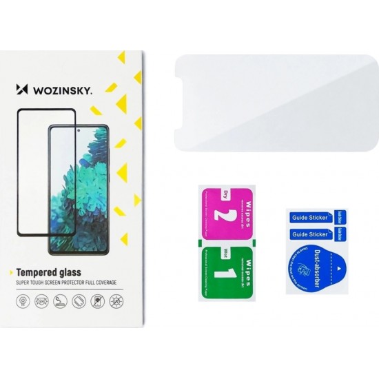 Wozinsky Full Glue Moto G51 Full Screen Tempered Glass with Black Frame