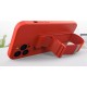 4Kom.pl Rope Case Silicone Case with Lanyard Purse Lanyard Strap for Samsung Galaxy S22 (S22 Plus) Red