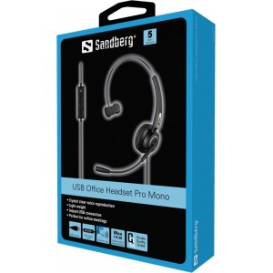 Sandberg 126-14 USB Office Headset Pro Mono