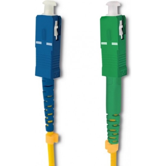 Qoltec Patchcord fiber optic SC/APC - SC/UPC | Singlemode | 9/125 | G652D | Simplex | 2m