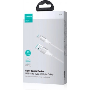 Joyroom Light-Speed ​​Series S-A25 USB-A / USB-C cable 100W 2m - white