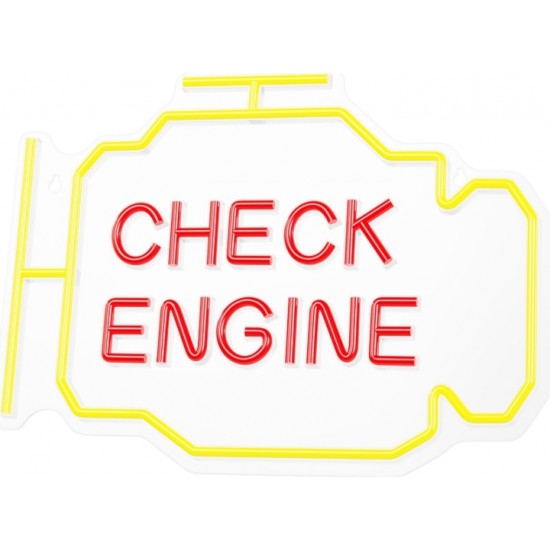 Neon PLEXI LED CHECK ENGINE yellow red NNE21 Neolia