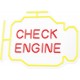 Neon PLEXI LED CHECK ENGINE yellow red NNE21 Neolia