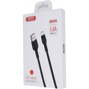 XO cable NB55 USB - microUSB 1,0 m 5A black