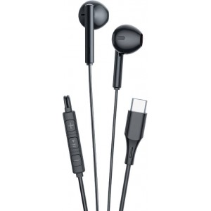 Vipfan Wired in-ear headphones VFAN M18, USB-C (black)