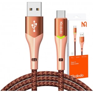 Mcdodo USB to USB-C Mcdodo Magnificence CA-7962 LED cable, 1m (orange)