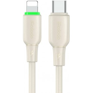 Mcdodo Cable USB-C do Lightning Mcdodo CA-4760 with LED light 1.2m (beige)