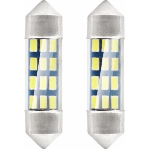 Amio LED STANDARD 3014 12SMD Festoon C5W C10W C3W 36mm White 12V