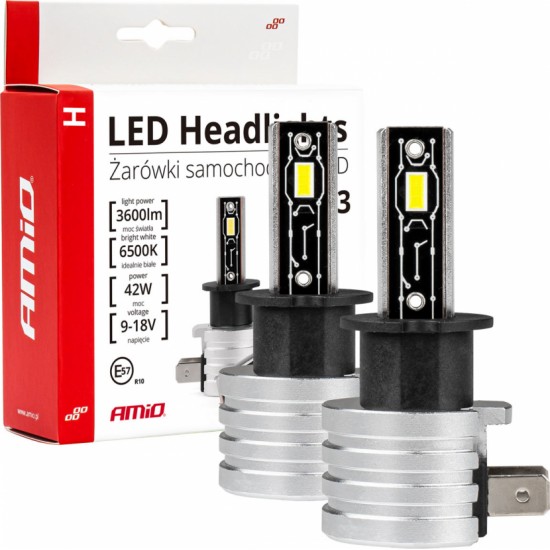 Amio LED Headlights H-mini Series H3 AMiO-03330