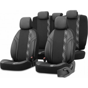 Otom Car seat covers set OTOM HORIZON 1808 BLACK/SMOKED 3-ZIP