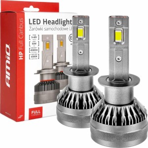 Amio LED Headlights HP Series H1 12-24V 6500K AMIO-03671