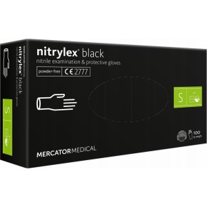 Mercator Medical Nitrile protective gloves Nitrylex Basic size S 100 pcs