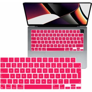 Alogy Silicone Keyboard Cover for Apple Macbook Pro 14/16 M1 2021 Pink