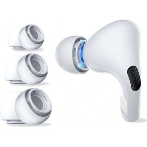 4Kom.pl Silicone Ear Tips 3-pack for Apple AirPods Pro White