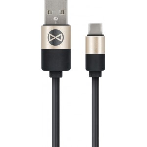 Forever Modern cable USB - USB-C 1,0 m 2A black