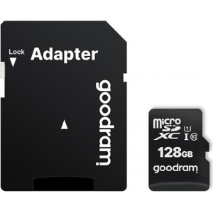 Goodram memory card 128GB microSDXC cl. 10 UHS-I 100 / 10 MB/s + adapter