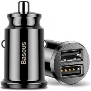 Baseus car charger Grain 2x USB 3,1A black