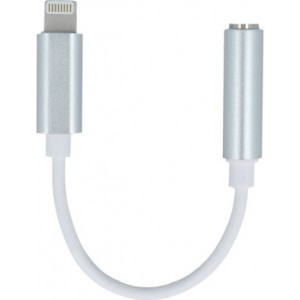 Setty adapter Lightning - audio jack 3,5mm white