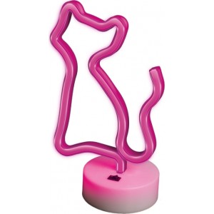 Neon LED on a stand CAT pink FSNE02 Forever Light