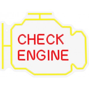 Neon PLEXI LED CHECK ENGINE yellow red NNE21 Neolia