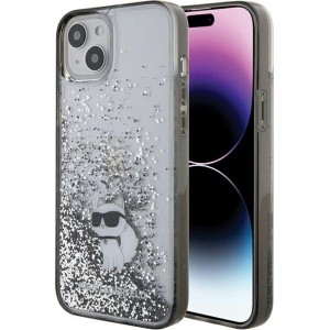 Karl Lagerfeld case for iPhone 15 Plus 6,7" KLHCP15MLKCNSK transparent HC LIQ. GLITTER C