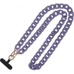 Phone chain long matte purple