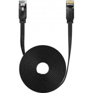 Baseus high Speed Six types of RJ45 Gigabit network cable (flat cable)15m Black