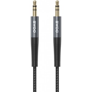 BWOO Nylon braided+Aluminum-alloy shell aux cable BO-AUX064 3.5mm to 3.5mm