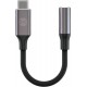 Forever adapter audio AJC-01 jack 3,5 mm - USB-C black