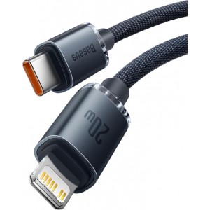 Baseus cable Crystal Shine USB-C - Lightning 2,0 m 20W black