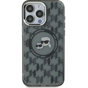 Cg Mobile Sas Karl Lagerfeld case for iPhone 16 Pro 6,3" KLHMP16LHMCKMHK black Hard IML Monogram Karl&Choupette Head MagSafe