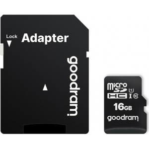 Goodram memory card 16GB microSDHC cl. 10 UHS-I + adapter