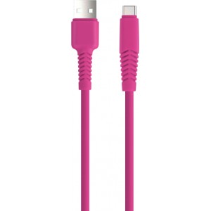 Telforceone S.a. Setty cable USB - USB-C 1,5 m 2A KSA-C-1.526 pink