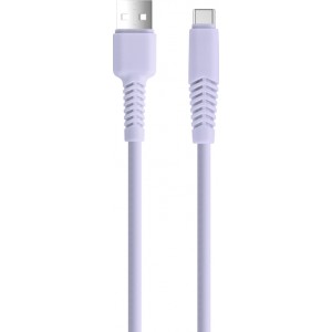 Telforceone S.a. Setty cable USB - USB-C 1,5 m 2,1A KSA-C-1.529 lilac