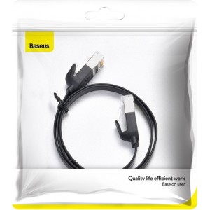 Baseus Cat 6 UTP Ethernet RJ45 Cable Flat 0,5m black