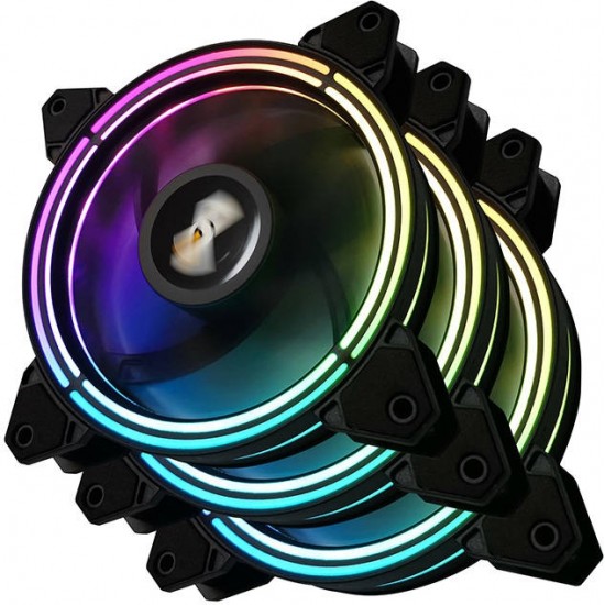 Darkflash Computer Fan set ARGB Darkflash CF11 Pro 3in1 120x120 (black)