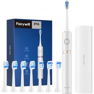 Fairywill Sonic toothbrush with head set and case FairyWill FW-P11 (white)