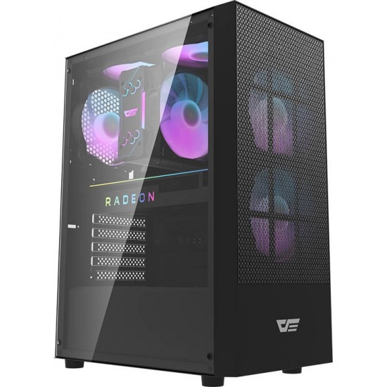 Darkflash A290 computer case (black) + 3 fans